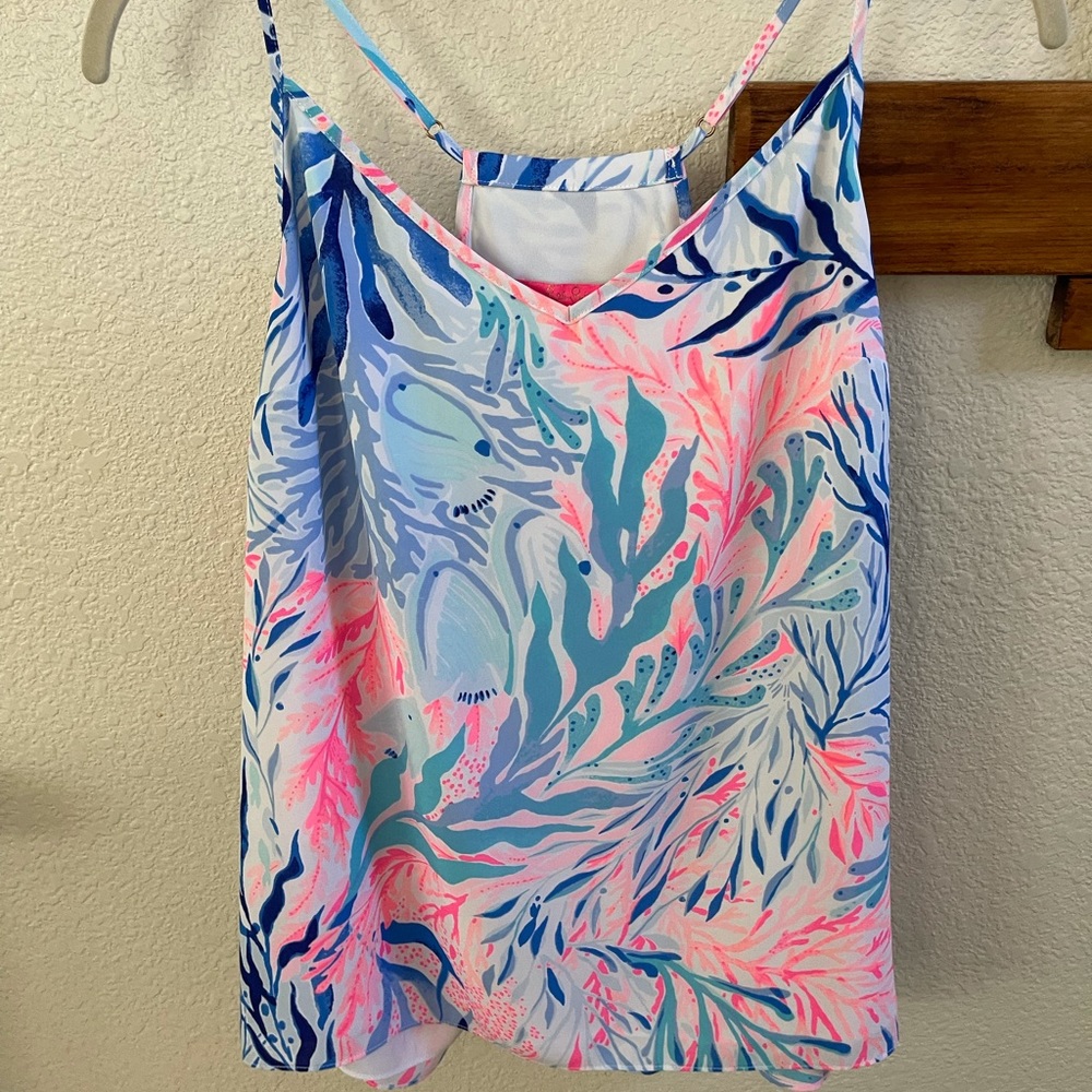 Lily Pulitzer ruffle tank